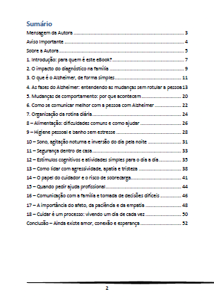 Página 2 - Sumário do Ebook